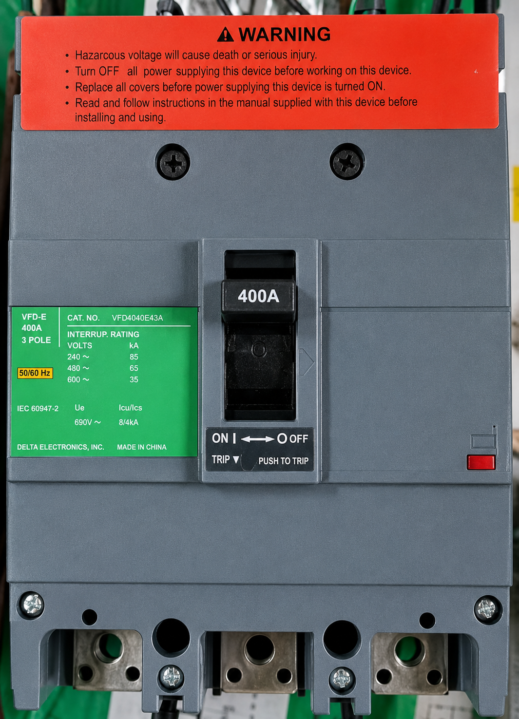 Breaker caja moldeada (MCCB) termomagnético 3P 175A (EasyPact)